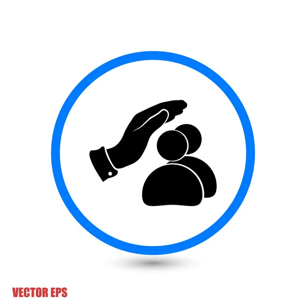 Safe people icon — Stock Vector