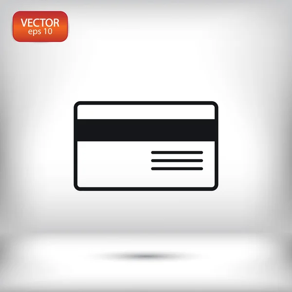 Pictogram van de creditcard van de Bank — Stockvector