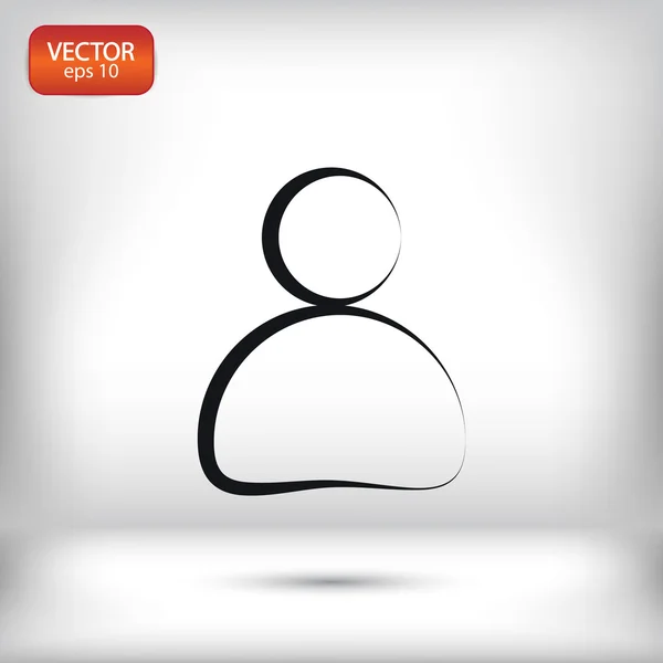 Affärsman platt design ikon — Stock vektor
