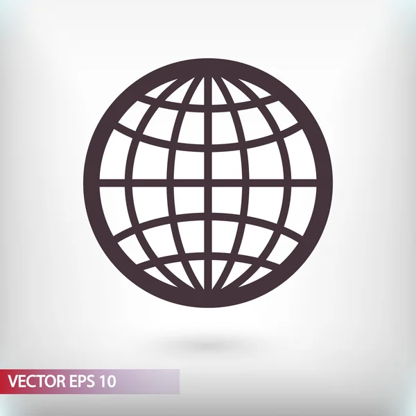 Desain Globe Icon - Stok Vektor