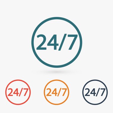 bir gün ve haftanın 7 günü 24 Saat