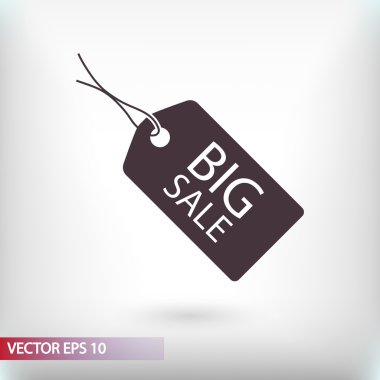 büyük bir indirim etiketi simgesi