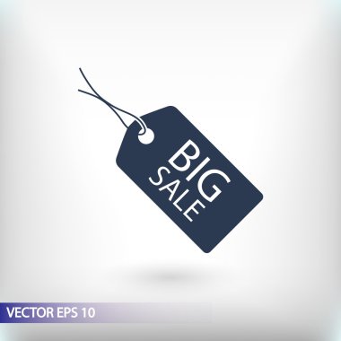 büyük bir indirim etiketi simgesi