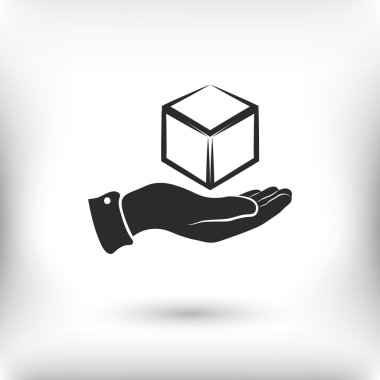 Küp logo tasarım simgesi