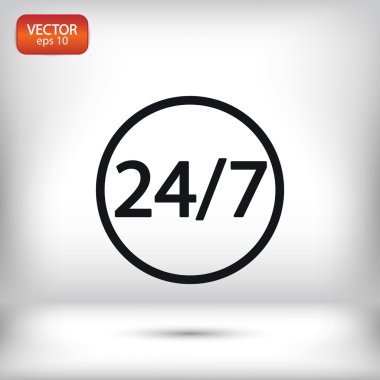 bir gün ve haftanın 7 günü 24 Saat