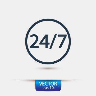 bir gün ve haftanın 7 günü 24 Saat