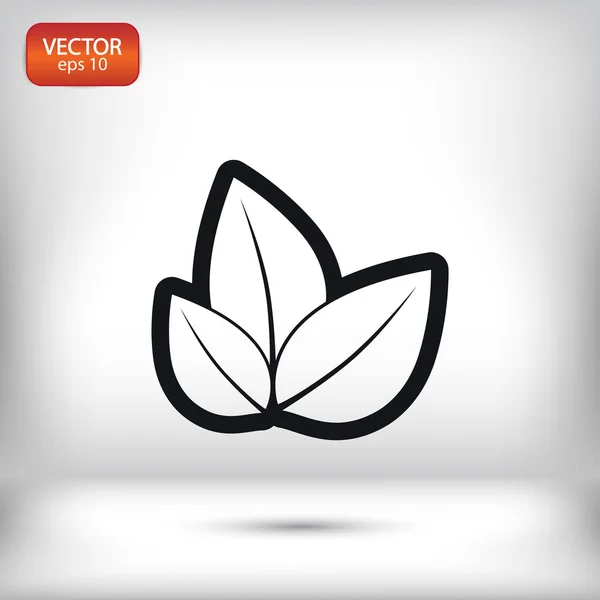 Tree leaves icon — Stock Vector