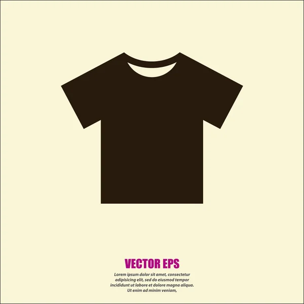 T-paita tasainen kuvake — vektorikuva