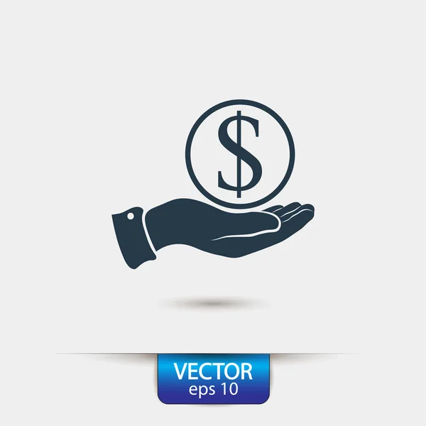 Ušetřit peníze ikonu — Stockový vektor