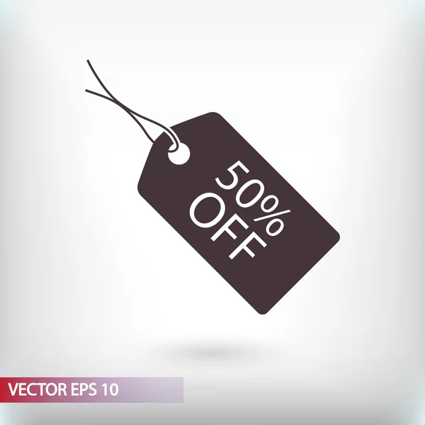 Sale label icon — Stock Vector