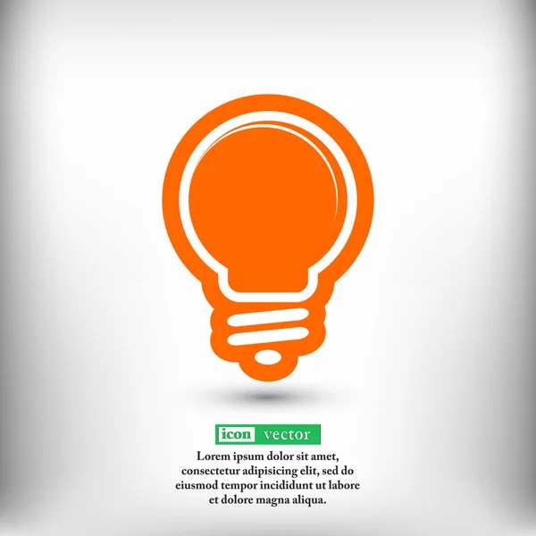 Light bulb icon — Stock Vector