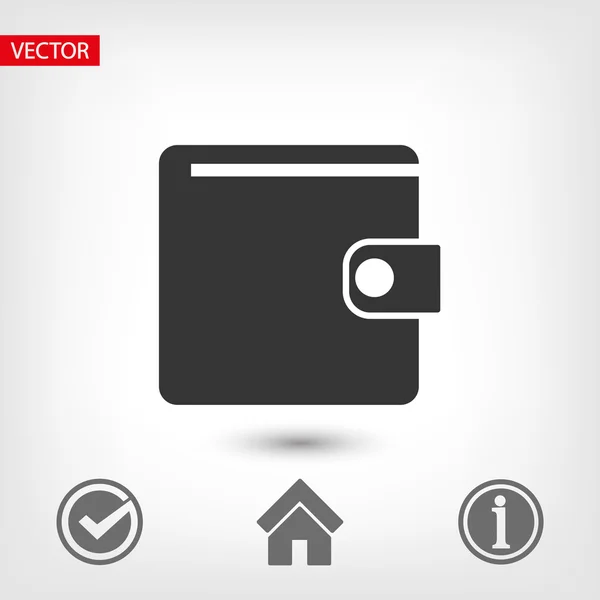 Wallet icon design — Stock Vector