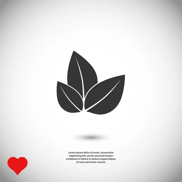 Tree leaves icon — Stock Vector