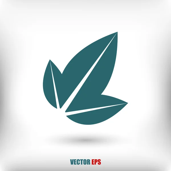 Icono hojas de árbol — Vector de stock