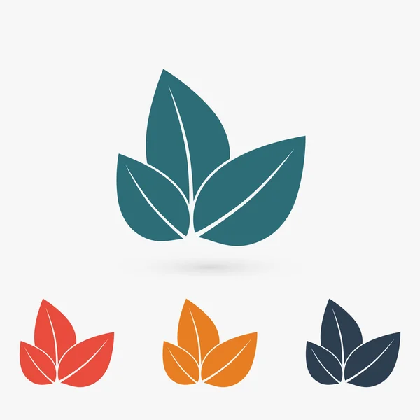 Albero foglie icona — Vettoriale Stock