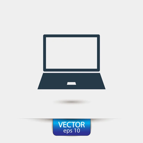 Ilustração do ícone do portátil . — Vetor de Stock