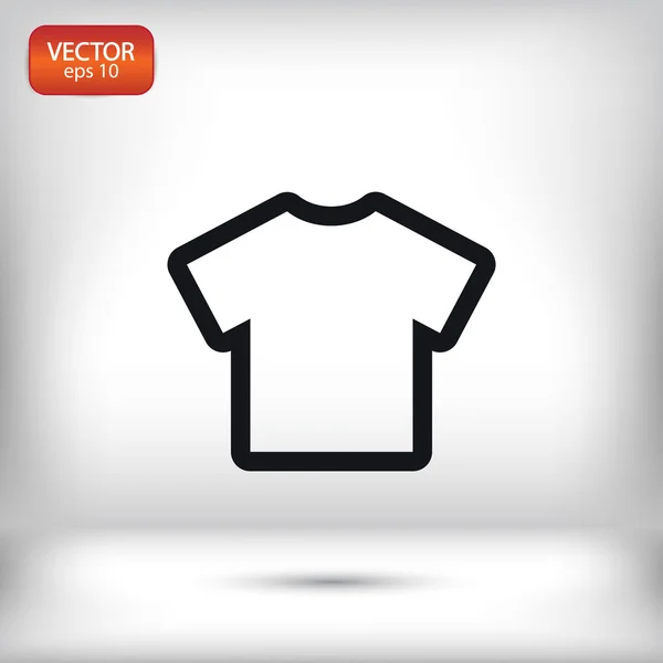 Tshirt ícone plana — Vetor de Stock