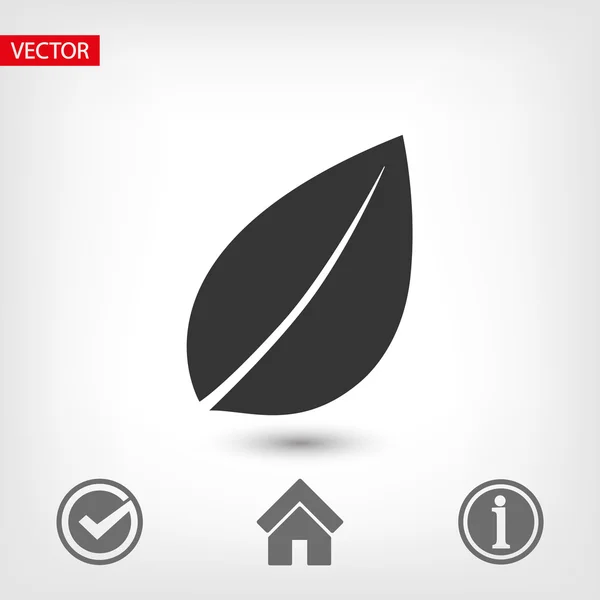 Boom blad pictogram — Stockvector