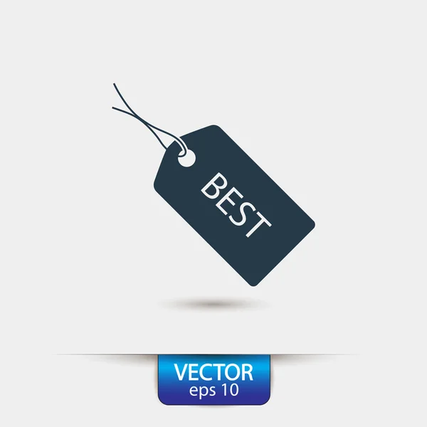 MEJOR icono etiqueta — Vector de stock