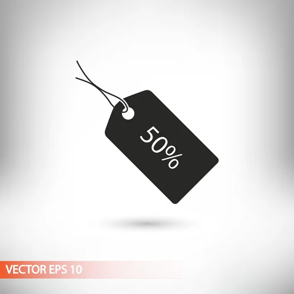 Ikon tag OFF 50% - Stok Vektor