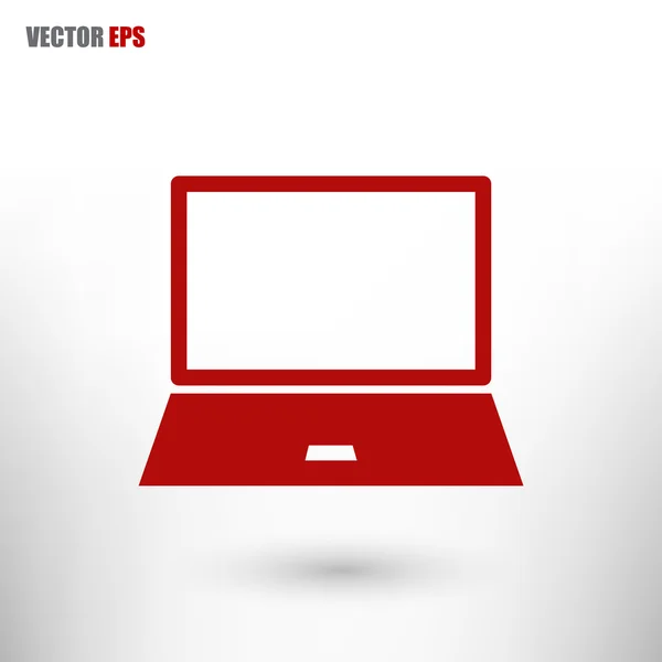 Illustration mit Laptop-Symbol. — Stockvektor