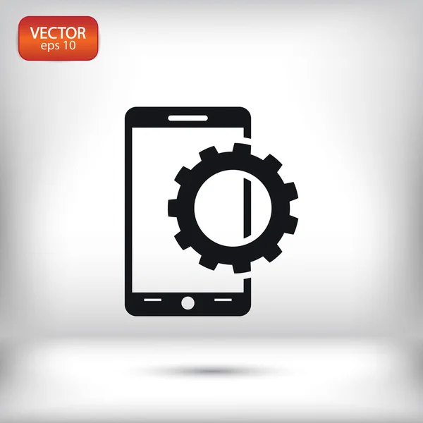 Mobiele smartphone pictogram — Stockvector