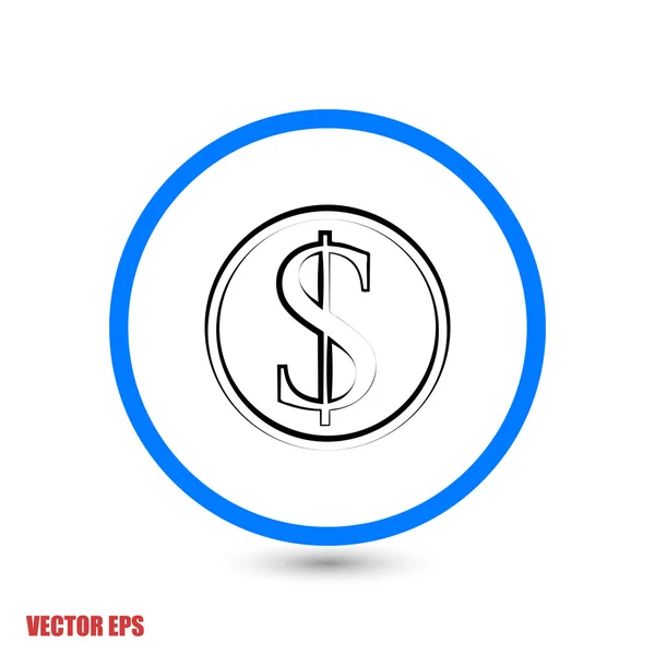 Dollar sign Icon. — Stock Vector