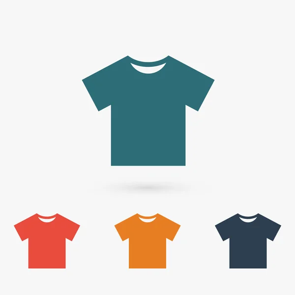 Camiseta Icono plano — Vector de stock