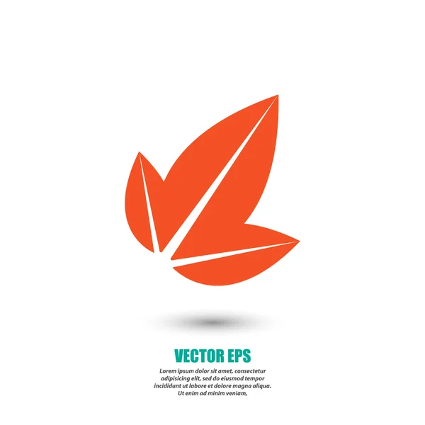 Icono hojas de árbol — Vector de stock