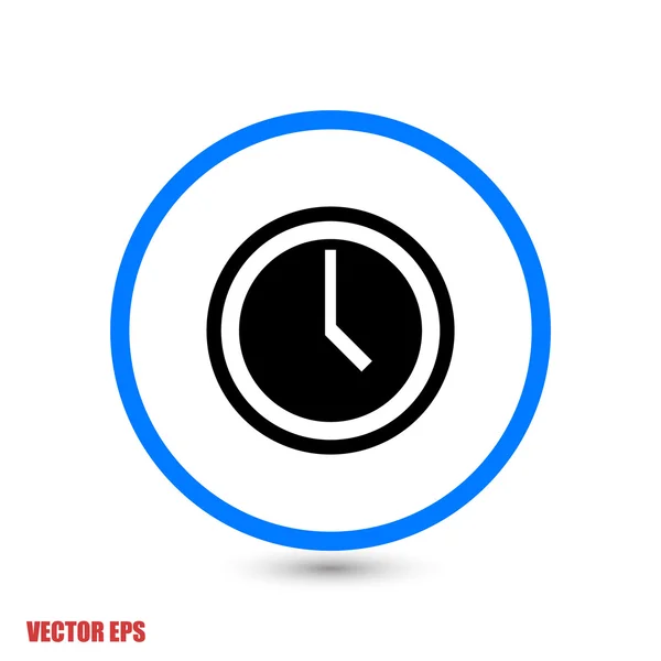 시계 평면 디자인 아이콘 — 스톡 벡터