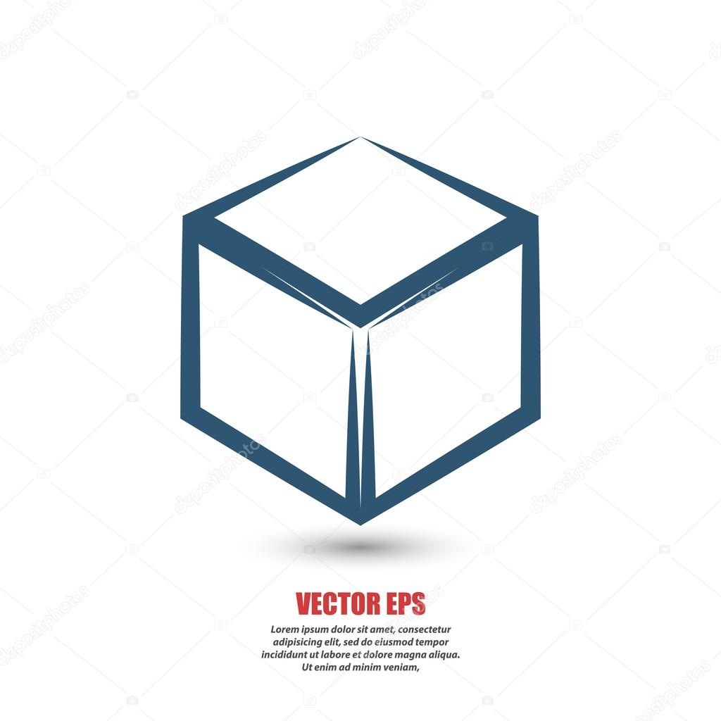 cube logo design icon