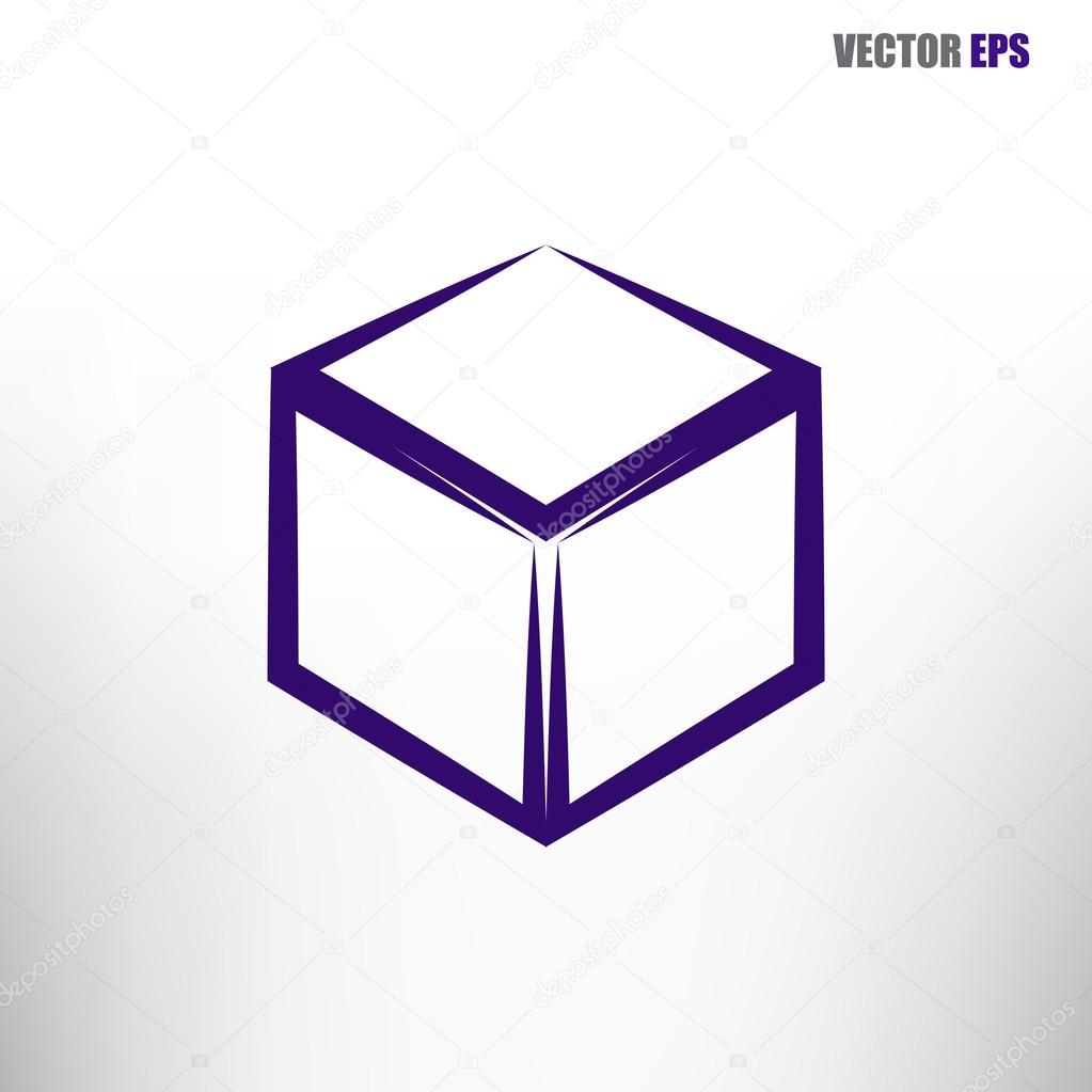 cube logo design icon