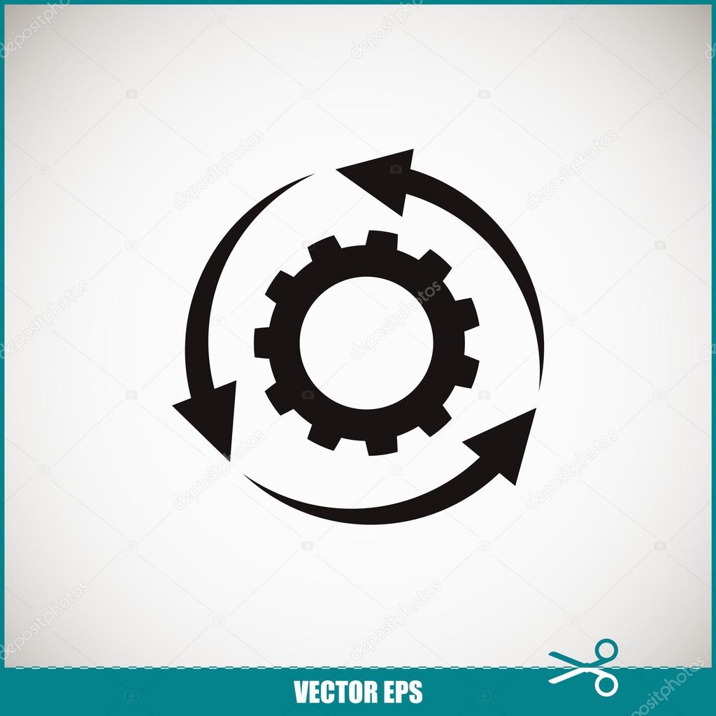 setting parameters, circular arrows icon