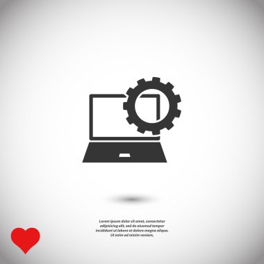 parametreler ayarlanıyor, dizüstü simgesi