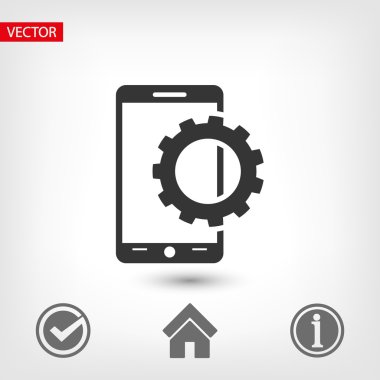 Mobil akıllı telefon simgesi