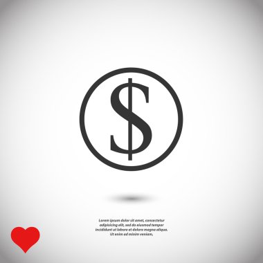 para simgesi illüstrasyon.