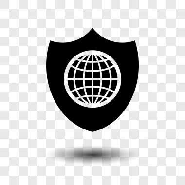 Kalkan kutsal kişilerin resmi, düz tasarım stili