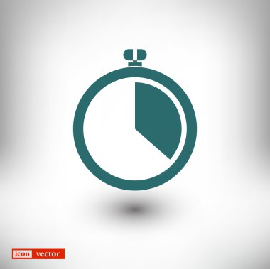 Kronometre düz tasarım simgesi