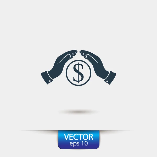 Geld pictogram opslaan — Stockvector