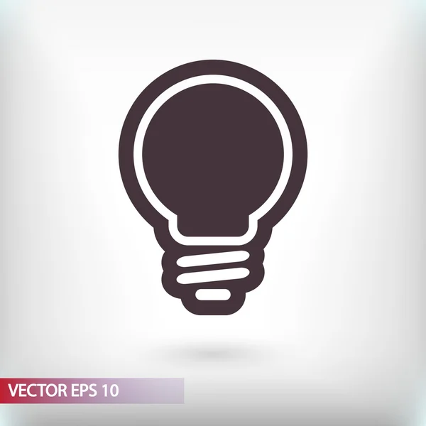 Light bulb icon — Stock Vector