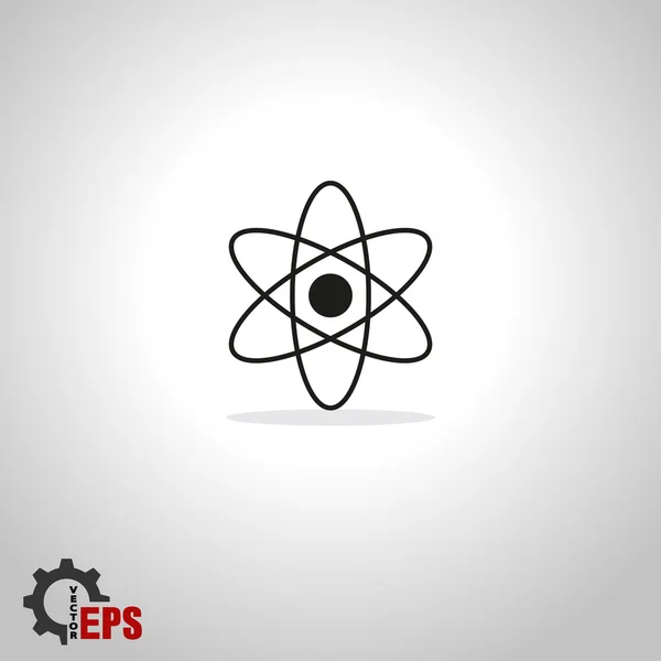 Icono de átomo. diseño plano — Archivo Imágenes Vectoriales
