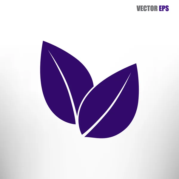 Icono hojas de árbol — Vector de stock