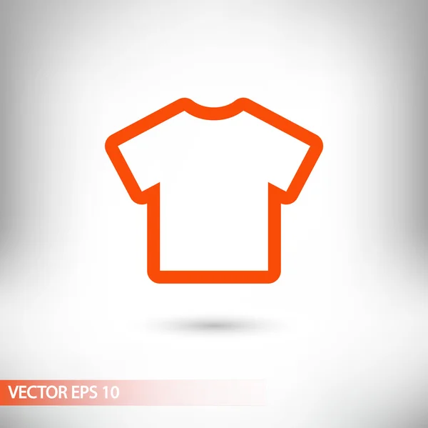Tshirt επίπεδης εικονίδιο — Διανυσματικό Αρχείο