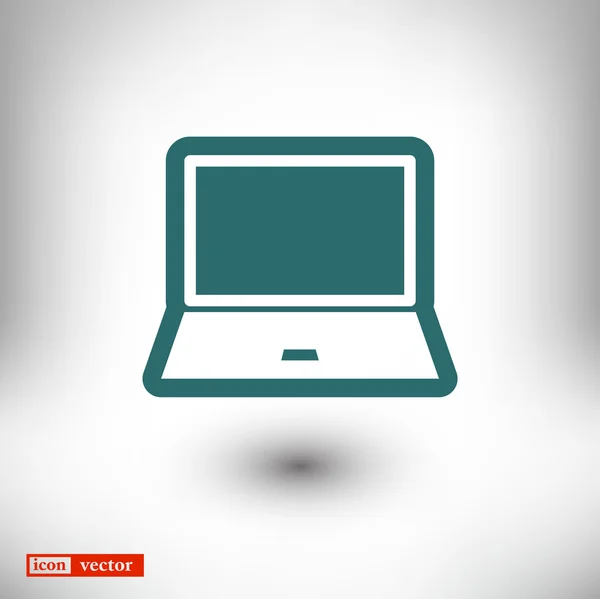 Laptop pictogram illustratie. — Stockvector