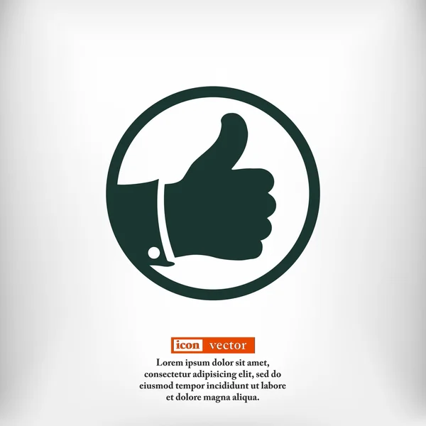 LIKE thumb up icon — Stock Vector
