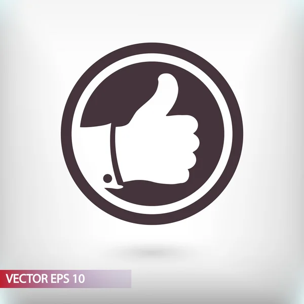 LIKE thumb up icon — Stock Vector