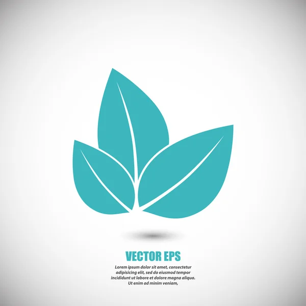 Icono hojas de árbol — Vector de stock