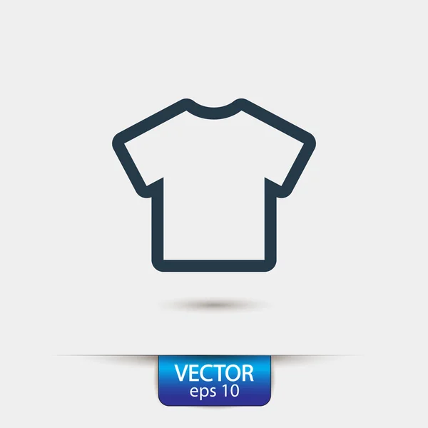 Camiseta Icono plano — Vector de stock