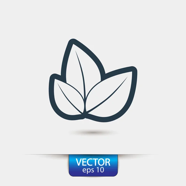 Puulehtien ikoni — vektorikuva