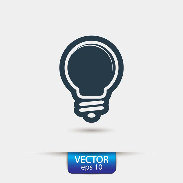 Icono de bombilla — Vector de stock